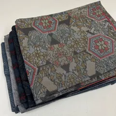 大島紬 着物 正絹 5着 着物まとめ売り リメイク材料 m-1115