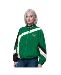 スターター レディース アウター ジャケット・ブルゾン ヴィンテージ Starter Womens Kelly GreenBlack Philadelphia Eagles Vintage 1st Qのサムネイル
