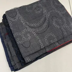 大島紬 着物 正絹 5着 着物まとめ売り リメイク材料 m-1118