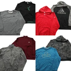 古着卸 まとめ売り スポーツブランドMIX スウェット 8枚セット (メンズ XL /2XL ) アディダス プーマ アンダーアーマー 中古 古着 NE0764