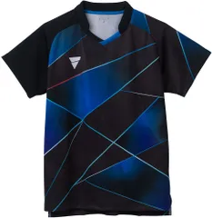 ヴィクタス VICTAS 卓球 ゲームシャツ V-GS260 ユニセックス トップス ユニフォーム JTTA公認 吸汗速乾 昇華プリント 部活 クラブ サークル チーム 試合 練習 トレーニング  512211 1000 ブラック