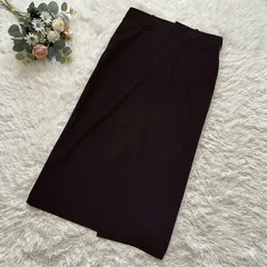 ZARA ザラ バックスリット入りロングタイトスカート ブラック 黒 L