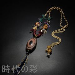 ビーズステッチ ネックレス アールデコ調 ハンドメイド バラ 薔薇