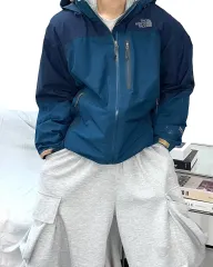 ザ・ノース・フェイス ブルー GORE-TEX ウィンドブレーカー L