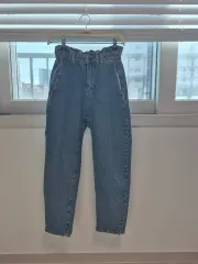 ZARA レディース サルエル デニム ズボン 出品 (サイズ: S(55) / カラー: ライトブルー)