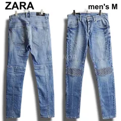 ZARA MAN　ザラ　スリムバイカーデニム　W82cm / W31 / M　ストレッチ　インディゴ　トルコ製　メンズ