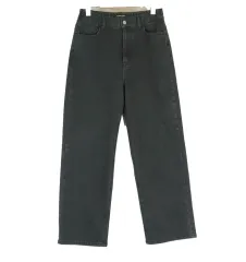 PLASTIC ISLAND ブラック デニム パンツ レディース ブラックジーン S