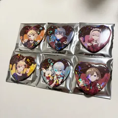 初音ミク 雪ミク×ドン・キホーテ トレーディング キラキラハート缶バッジ (バレンタイン) 6個セット