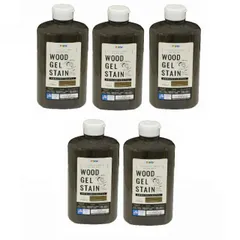 アサヒペン 水性ＷＯＯＤジェルステイン ７００ＭＬ ウォルナット 5缶セット