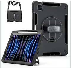 ★Miesherk iPad Air 第5世代 ケース ipad air 第4世代 10.9 インチに対応 ipad pro 11インチ ケース 第4/3/2世代に通用 iPad Pro 保護カバー 耐衝撃 丈夫 防塵 360°回転スタンド 精密カット