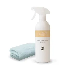 【送料無料】La kira 車用 革シート クリーナー レザークリーナー 本革 合皮 PUレザー 手入れ 汚れ落とし 拭くだけ 除菌 消臭 無香料 防カビ 日本製 500ml