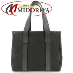 BVLGARI ブルガリ ロゴマニア ハンドバッグ キャンバスxレザー ブラック レディース/353149【中古】