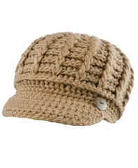 スカラ レディース アクセサリー 帽子 Scalacyrlic Radar With Buttons Camel キャメル