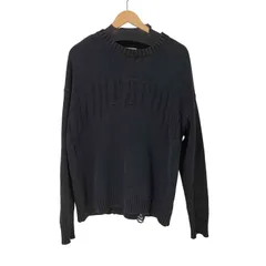 ザラ ZARA ダメージ加工 コットンニット メンズ import：L 