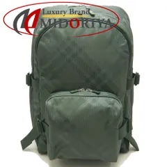 BURBERRY バーバリー 8080841 リュック・バックパック チェックジャカード ナイロン VINE/252742【中古】