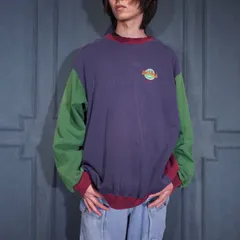 90's USA VINTAGE Hard Rock CAFE LOGO EMBROIDERY MULTI COLOR DESIGN SWEAT SHIRT/90年代アメリカ古着ハードロックカフェロゴ刺繍マルチカラーデザインスウェット