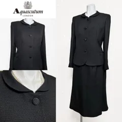 ■当日発送可能【美品】アクアスキュータム　シルク混　高級礼服　細かな模様