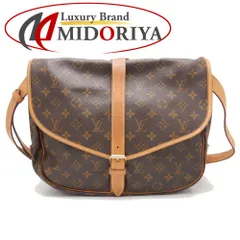 LOUIS VUITTON ルイヴィトン モノグラム ソミュール35 M42254 ショルダーバッグ ブラウン レディース/251476【中古】