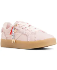 アルド レディース シューズ スニーカー レース ALDO Womens LaceUp Charm Athletic Sneakers Light Pink Woven ピンク