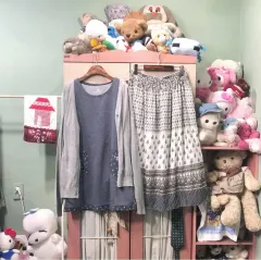 カモメ サン (SAN) 山小屋 秋 コーデ