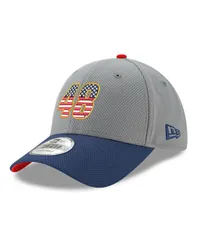 ニューエラ メンズ アクセサリー 帽子 New Era Mens GrayNavy Alex Bowman Salute 9FORTY Adjustable Hat Gray Navy グレー