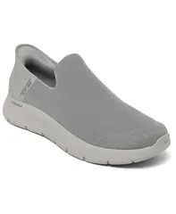 スケッチャーズ メンズ シューズ スニーカー Skechers Mens SlipIns GoWalk Flex Walking Sneakers from Finish Line Light grey グレー
