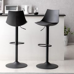 【送料無料】エア・リゾーム カウンターチェア バーチェア おしゃれ 椅子 イス いす チェアー ハイチェア Clay(クレイ) 昇降タイプ 1脚単品販売 ブラック