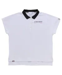 新品 [ルコックスポルティフゴルフ] 半袖シャツ 襟付き ワイドフィット 吸汗速乾 ストレッチ ゴルフ LG5SHS11L レディース WH00(ホワイト)