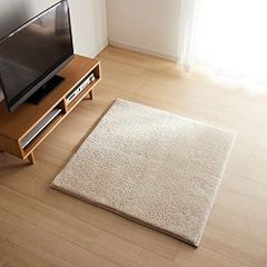 最終値下げ!!【新品Luce もこもこシャギーラグ】140×200 アイボリー