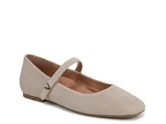 バイオニック レディース シューズ パンプス Vionic Alameda Mary Jane Flat Beige Suede ベージュ