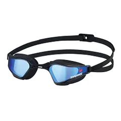 新品 SWANS (スワンズ) 日本製 スイミングゴーグル VALKYRIE ヴァルキリー SR-72MITPAFAB SMBL スモーク×MITフラッシュブルーミラー レーシング くもり止め クッション付き Fina承認モデル 抗菌 はがれないMITミラーレ