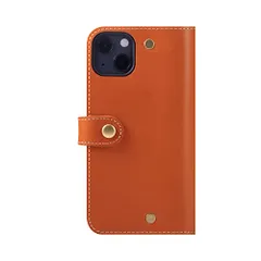 新品 HANATORA for iPhone 15 ケース 手帳型 本革 スマホケース スマホ スタンド ストラップ 付き イタリアンレザー ギフト マグネットなし ブラウン PN-15-Brown ギフト 誕生日ギフト 女性 彼女 お母さん お父さん 人気商