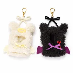 【新品】 マルチ 【Sサイズ】ぬいぐるみ ぬい 人形 マスコット 着せ替え 着ぐるみ ぬい活 ぬい撮り ちびぬい ぬい服 コスチューム 10cm 小さめ ミニ ポンチョ ボア にこいち 悪魔と天使 デビル エンジェル うさぎ ねこ ネコ耳 うさ耳 キーホル 0