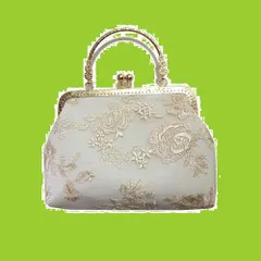 結婚式 [C-astle]クラッチバック 大きめ レトロ レース 謝恩会 入学・卒業式 ショルダーバック パーティー 可愛い 麻 手つくり ゴールド2