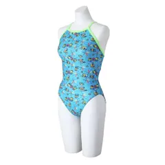 新品 [ミズノ] スイム 水泳 競泳 練習用 トレーニング水着 エクサースーツ ミディアムカット 【ミニオン】 レディース N2MAB795 24：ターコイズ サイズ：M