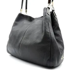 【良品】COACH y2k handbag black leather unisex COACH コーチ マディソン ペブルド レザー フィービー ショルダーバッグ ブラック 黒
