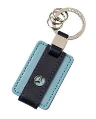 新品 【メルセデス・ベンツ コレクション】純正 キーリング バイカラー ブルー