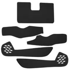 新品 YOURS(ユアーズ) フロンクス 専用 キックガード3点セット 5PCS【生地タイプ：カーボン調】【糸カラー：ブルー】FRONX インパネ ドアトリム グローブボックス キックガード デザイン 縫製 日本製 傷 汚れ 防止 カスタム 保護 プロテクタ