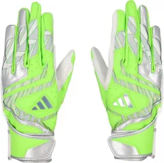 新品 adidas(アディダス) 野球 バッティング手袋 51 バッティンググラブ MID ライム×シルバー(4213) M LBG504のサムネイル