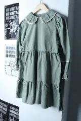 W(F) ヘジス (HAZZYS) ワンピース キッズ グリーン Kitsch -17862