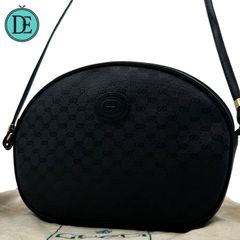 良品✨ GUCCI gucci グッチ オールドグッチ ショルダーバッグ ポシェット クロスボディ GGスプリーム マイクロGG GG柄 エンボスロゴ インターロッキング ヴィンテージ レザー ゴールド金具 レディース 斜め掛け