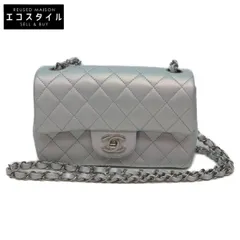 CHANEL シャネル A69900 ﾒﾀﾘｯｸｼﾙﾊﾞｰ ｼﾙﾊﾞｰ金具 ﾗﾑ ﾐﾆﾏﾄﾗｯｾ20 ﾁｪｰﾝｼｮﾙﾀﾞｰ