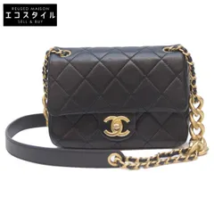 CHANEL シャネル ﾌﾞﾗｯｸ AS3109 ﾗﾑ G金具 ﾐﾆ ﾏﾄﾗｯｾ ﾃﾞｻﾞｲﾝﾁｪｰﾝｼｮﾙﾀﾞｰ