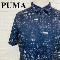PUMA プーマ 半袖シャツ ネイビー系 トップス メンズ XL 0243K