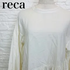 reca レカ トップス レディース ふんわり長袖 ホワイト系 0239Kのサムネイル