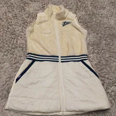 n17 FILA フィラ　GOLFゴルフウェア ワンピース 白 中綿　ボア　M ベスト