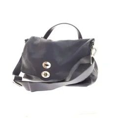 【中古】ザネラート ZANELLATO POSTINA 50’S レザー ショルダーバッグ ネイビー【W39.5xH24xD17】【メンズ】のサムネイル