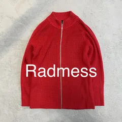Radmess MEN'S BIGI 赤 ジップアップ セーター　ドライバーズニット　ラッドメス　メンズビギのサムネイル