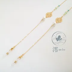 3way メガネチェーン･メガネホルダー•マスクホルダー 14kgf ゴールド 眼鏡 老眼鏡 マスク 紛失防止 読書 新聞 書き物 勉強 PC作業 おしゃれ ギフト プレゼント ネックレス 大人 上品 エレガント