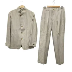 MEN'S TENORAS(メンズティノラス) シングルスーツ メンズ - アイボリー×ライトグレー ストライプのサムネイル